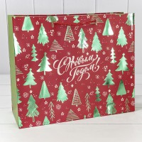 Пакет подарочный "Новый год" (407) 39,5*33*15 210г 1/20 1/80 Арт: 300407AA