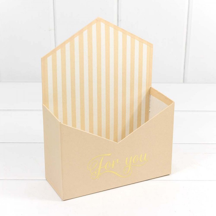 Коробка "Конверт" 18*24*7 "For you" Кофе с молоком 1/4 1/36 Арт: KPL0019