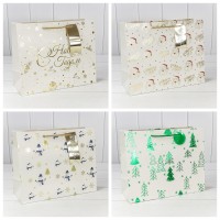 Пакет подарочный "Новый год" (микс 402) 32*26*13 1/20 1/240 Арт: 300402CA