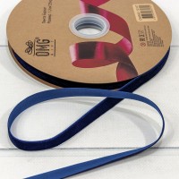 Лента Бархат 1,2см*25ярд Синий 1/16 1/64 Арт: 592-12/47