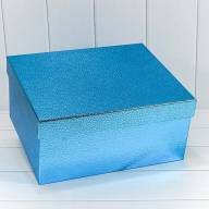 Коробки Прямоугольные Набор 1/10 35,5*30*17 &quot;Кожа крокодила&quot; Синий 1/6 Арт: 720688/4 - Коробки Прямоугольные Набор 1/10 35,5*30*17 "Кожа крокодила" Синий 1/6 Арт: 720688/4