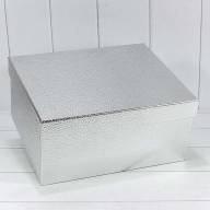 Коробки Прямоугольные Набор 1/10 35,5*30*17 &quot;Кожа крокодила&quot; Серебряный 1/6 Арт: 720688/1 - Коробки Прямоугольные Набор 1/10 35,5*30*17 "Кожа крокодила" Серебряный 1/6 Арт: 720688/1