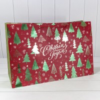 Пакет подарочный "Новый год" (407) 64*42*20 210г 1/20 1/60 Арт: 300407NA