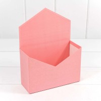Коробка "Конверт" 18*24*7 Красно-коралловый 1/4 1/36 Арт: KPL0051