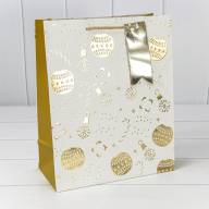 Пакет подарочный &quot;Новый год&quot; (микс 401) 26*32*13 210г 1/20 1/240 Арт: 300401C - Пакет подарочный "Новый год" (микс 401) 26*32*13 210г 1/20 1/240 Арт: 300401C