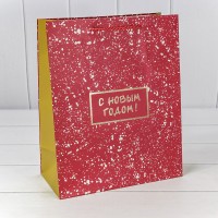 Пакет подарочный "Новый год" (406) 26*32*13 210г 1/20 1/120 Арт: 300406C