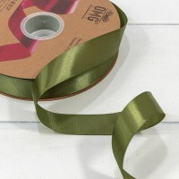 Лента Атласная Полиэстер класс А 2,5см*100ярд Оливковый 1/8 1/32 Арт: 556-25/563