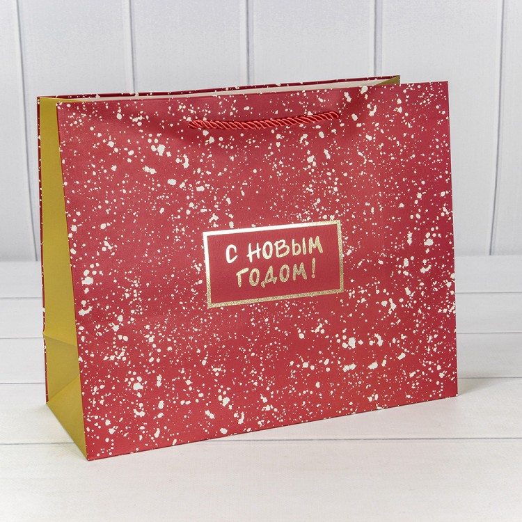 Пакет подарочный "Новый год" (406) 32*26*13 1/20 1/120 Арт: 300406CA