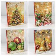 Пакет подарочный &quot;Новый год&quot; (микс 420) 30*41,5*12 210г 1/20 1/120 Арт: 300420A - Пакет подарочный "Новый год" (микс 420) 30*41,5*12 210г 1/20 1/120 Арт: 300420A