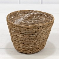 Корзина плетёная Круглая 17*13 (±5%) из камыша Натуральный 1/60 Арт: 420136/3