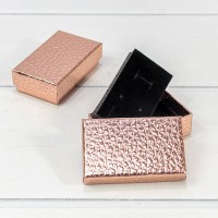 Коробка Прямоугольная 8*5*2,5 "Кожа крокодила" Бронзовый 1/24 1/360 Арт: 62658/1