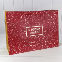 Пакет подарочный "Новый год" (микс 406) 55*40*20 210г 1/20 1/80 Арт: 300406TA