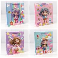 Пакет подарочный с 3D аппликацией &quot;Детский&quot; (микс 265) 26*32*10 210г 1/20 1/240 Арт: 000265C - Пакет подарочный с 3D аппликацией "Детский" (микс 265) 26*32*10 210г 1/20 1/240 Арт: 000265C