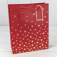 Пакет подарочный с тиснением "Сердечки" (микс 1) 26*32*12 210г 1/20 1/240 Арт: 000880C - Пакет подарочный с тиснением "Сердечки" (микс 1) 26*32*12 210г 1/20 1/240 Арт: 000880C