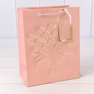 Пакет подарочный с тиснением "Букет" (микс) 18*23*10 210г 1/20 1/360 Арт: 000330E - Пакет подарочный с тиснением "Букет" (микс) 18*23*10 210г 1/20 1/360 Арт: 000330E