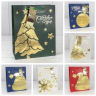 Пакет подарочный &quot;Новый год&quot; (микс 403) 26*32*13 210г 1/20 1/240 Арт: 300403C - Пакет подарочный "Новый год" (микс 403) 26*32*13 210г 1/20 1/240 Арт: 300403C