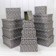 Коробки Прямоугольные Набор 1/15 42,5*33*17,6 "Узор" 1/2 Арт: 721902/1749 - Коробки Прямоугольные Набор 1/15 42,5*33*17,6 "Узор" 1/2 Арт: 721902/1749