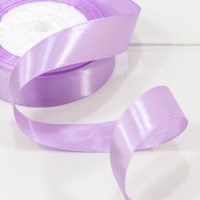 Лента Атласная Сатин 2,5см*25ярд Светло-фиалковый 1/5 1/120 Арт: 562-25/119
