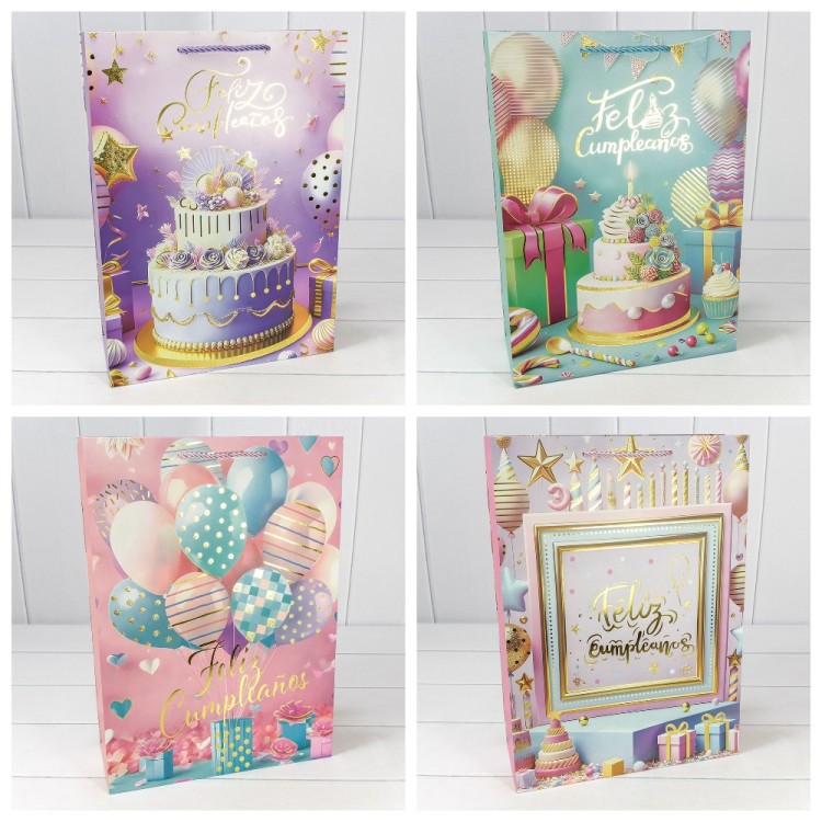 Пакет подарочный с тиснением (микс 114) 30*41,5*12 210г 1/20 1/80 Арт: 000114A