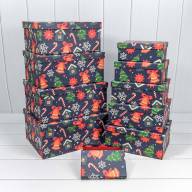 Коробки Прямоугольные Набор 1/10 34*26*15,3 &quot;Новый год&quot;-2624 1/6 Арт: 730604/2624 - Коробки Прямоугольные Набор 1/10 34*26*15,3 "Новый год"-2624 1/6 Арт: 730604/2624