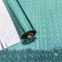 Плёнка 0,7*8,1м Голография 40мкм Лазурно-синий 1/10 1/60 Арт: 00070810-8