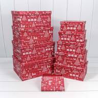 Коробки Прямоугольные Набор 1/10 34*26*15,3 &quot;Новый год&quot;-2628 1/6 Арт: 730604/2628 - Коробки Прямоугольные Набор 1/10 34*26*15,3 "Новый год"-2628 1/6 Арт: 730604/2628