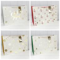 Пакет подарочный &quot;Новый год&quot; (микс 401) 64*42*20 210г 1/20 1/60 Арт: 300401NA - Пакет подарочный "Новый год" (микс 401) 64*42*20 210г 1/20 1/60 Арт: 300401NA