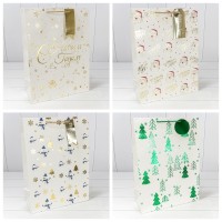 Пакет подарочный "Новый год" (микс 402) 33*45*15 210г 1/20 1/80 Арт: 300402A