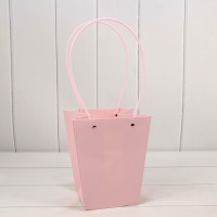 Пакет подарочный "Ваза для цветов" 20*17*12 Бледно-розовый 1/10 1/120 Арт: 000170E/670