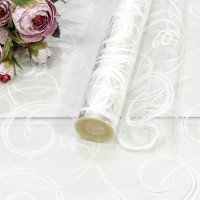 Плёнка 0,7м 500г прозрачная с печатью 12 Белый 1/10 Арт: 70012/1