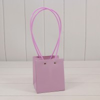 Пакет подарочный "Ваза для цветов" 12*11,5*13 Сиреневый 1/10 1/250 Арт: 000586H/2